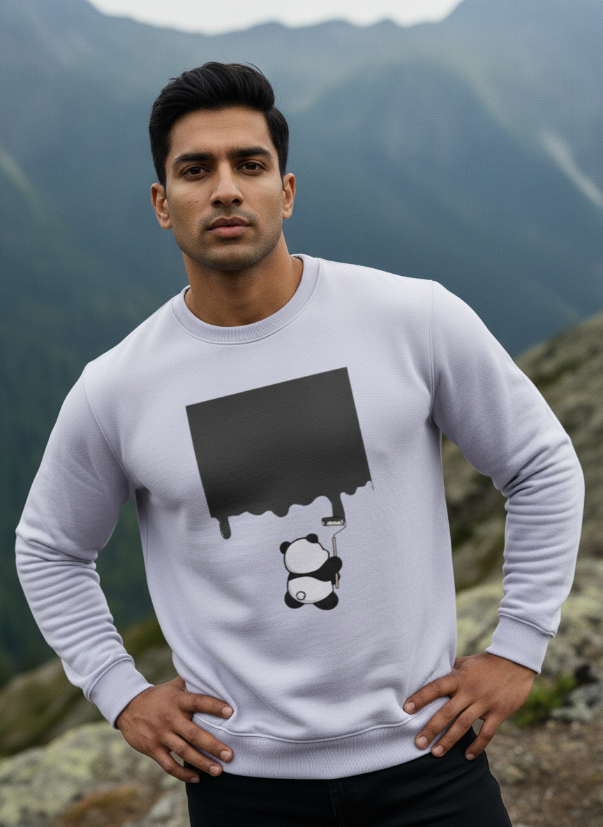 Painting Panda Unisex Sweatshirt