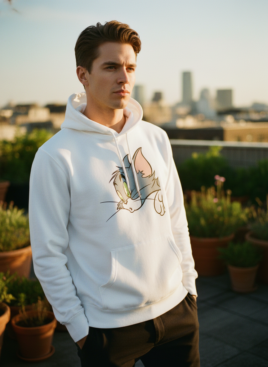 Tom Unisex hoodie pattern with a regular fit