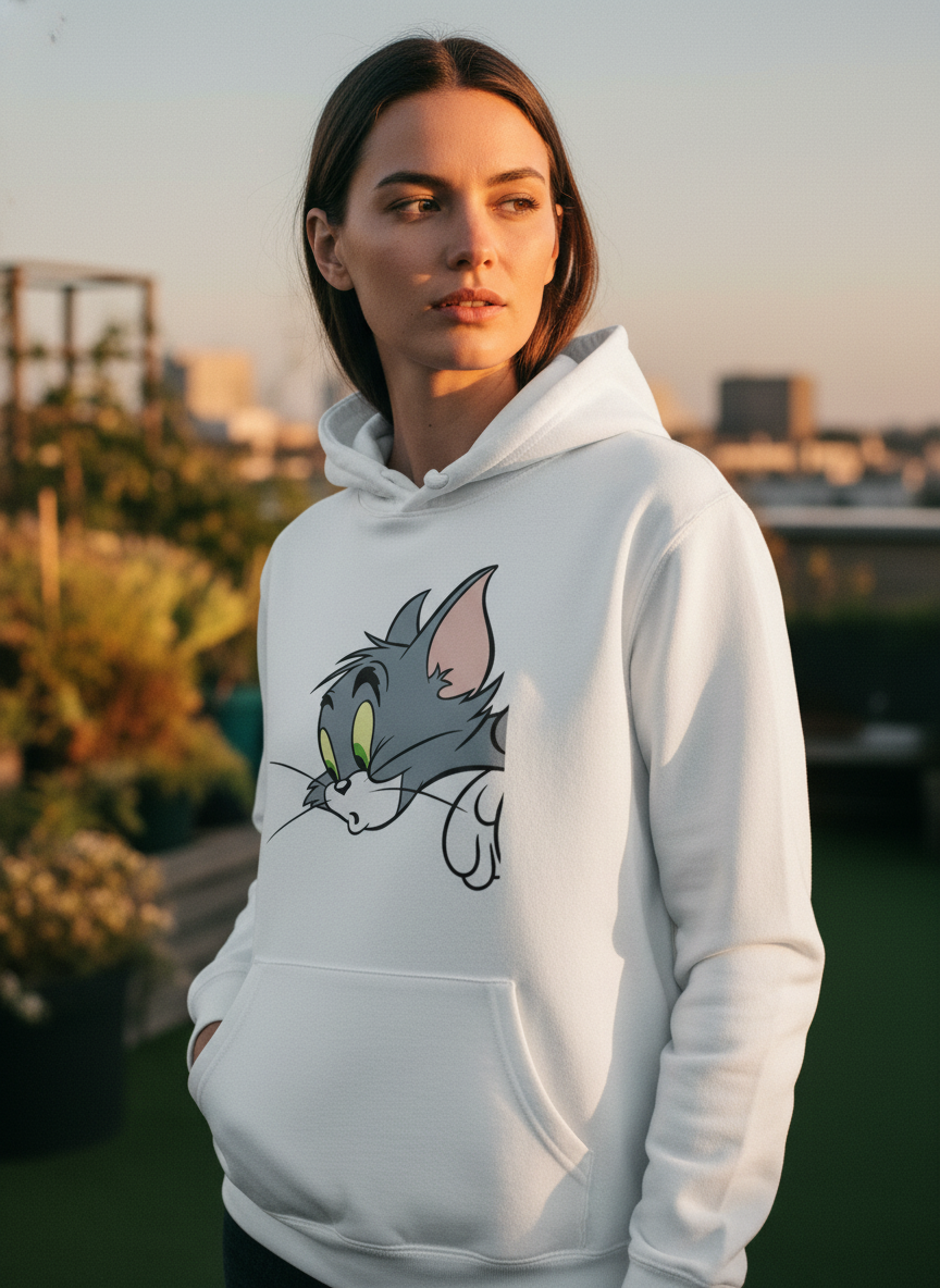 Tom Unisex hoodie pattern with a regular fit