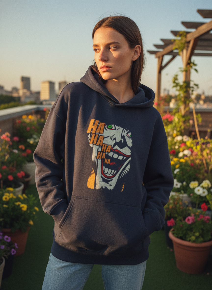 Haha Unisex Oversized Hoodie