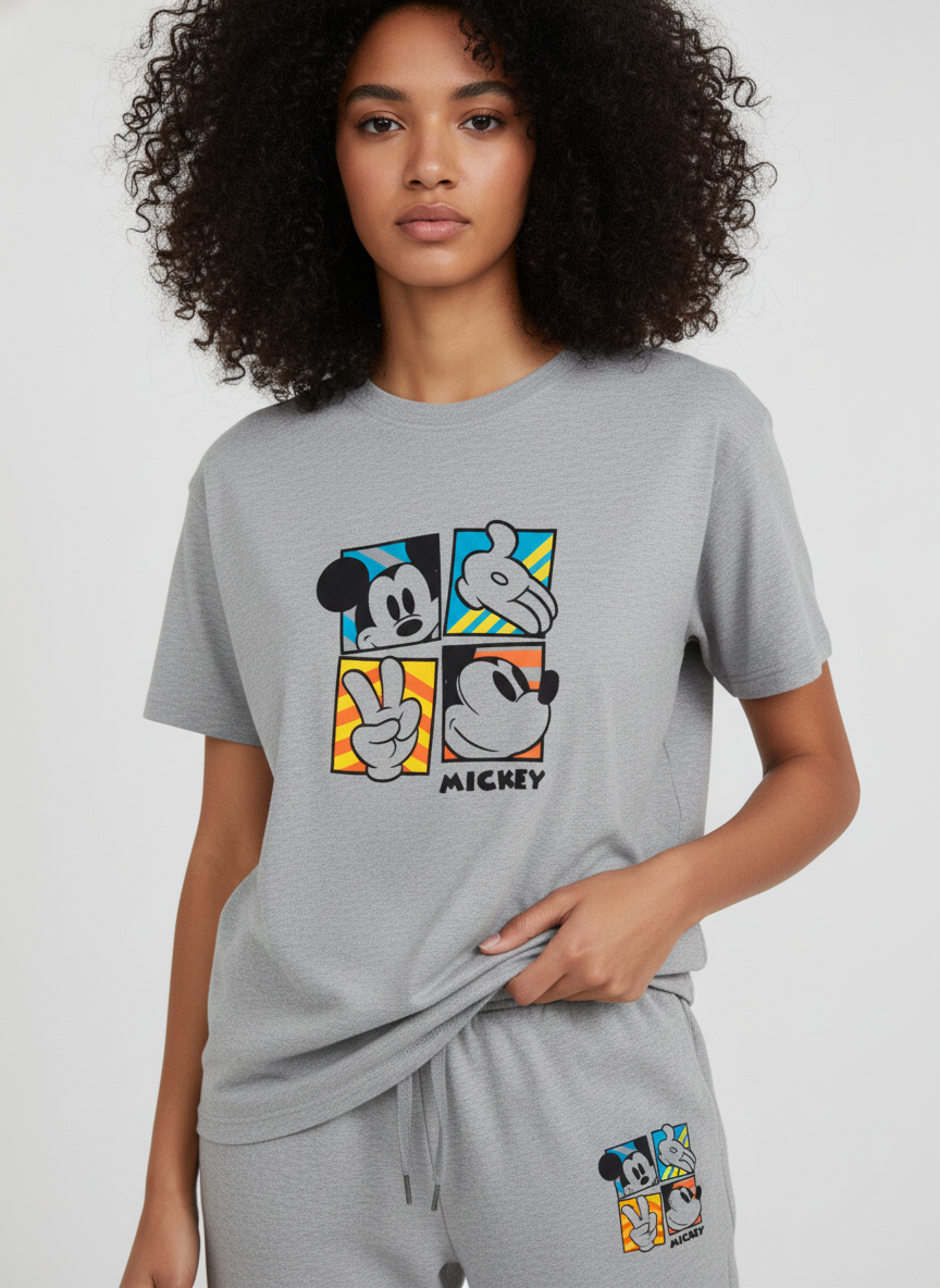 Mickey Cord-Set - Regular Fit T-shirt and Joggers