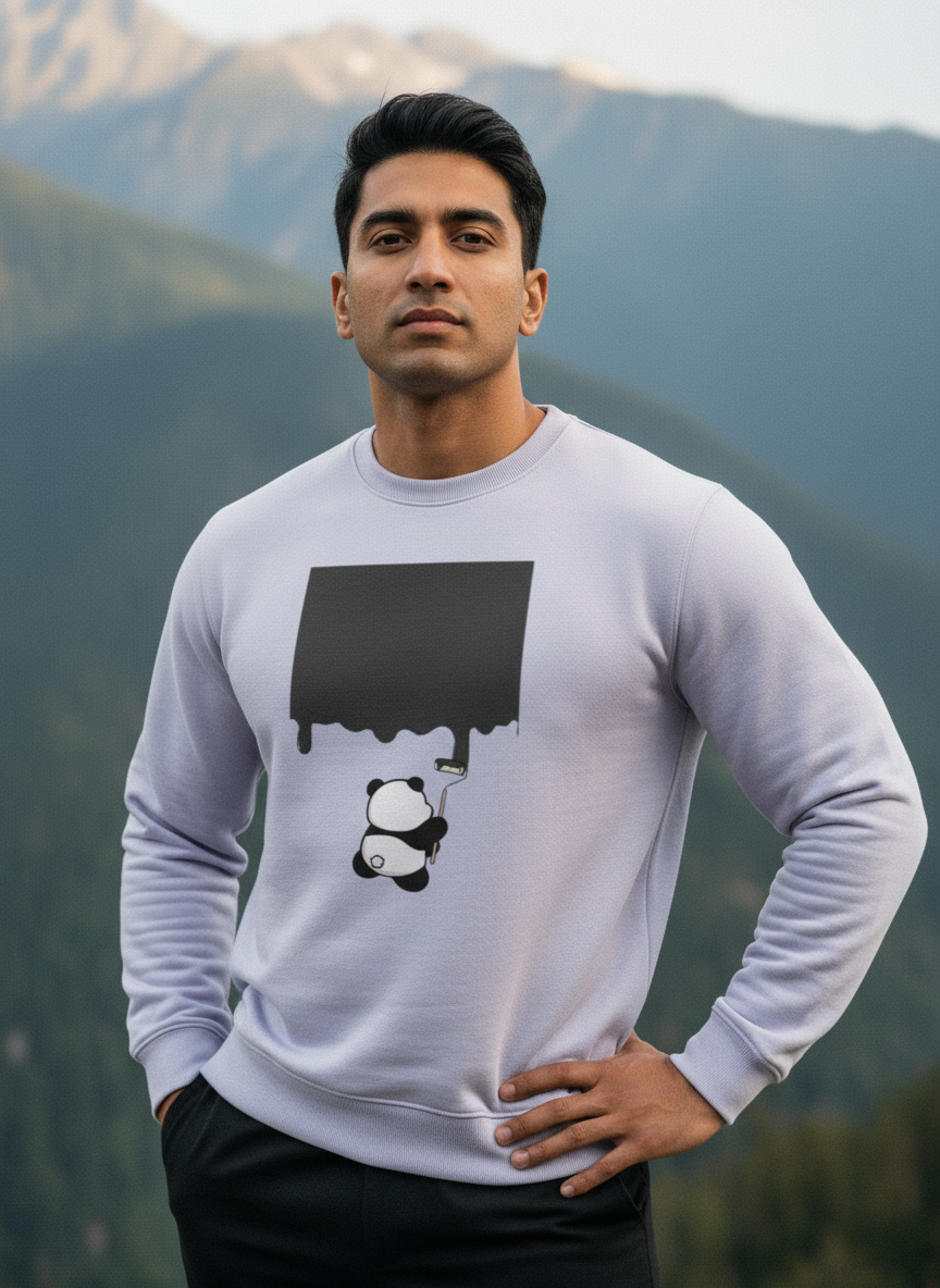 Painting Panda Unisex Sweatshirt