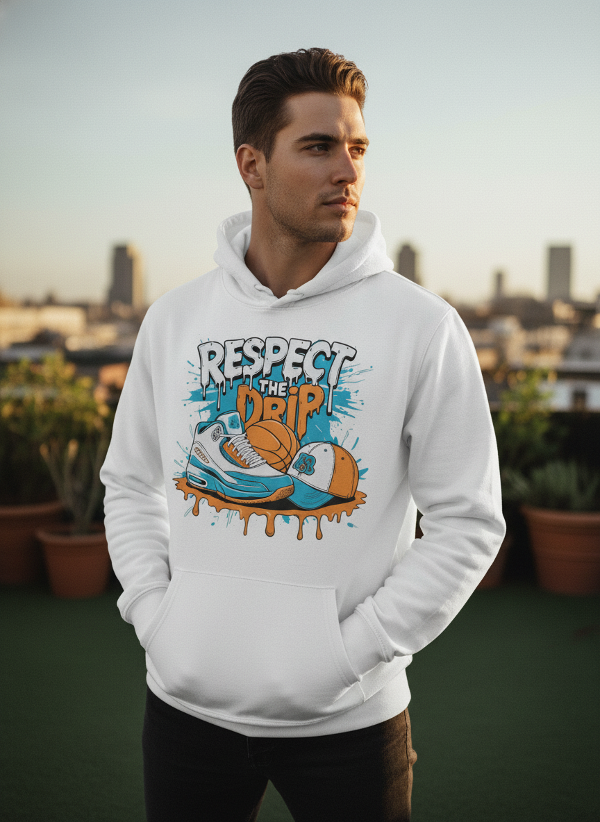 Respect the Drip - Unisex hoodie pattern with a regular fit