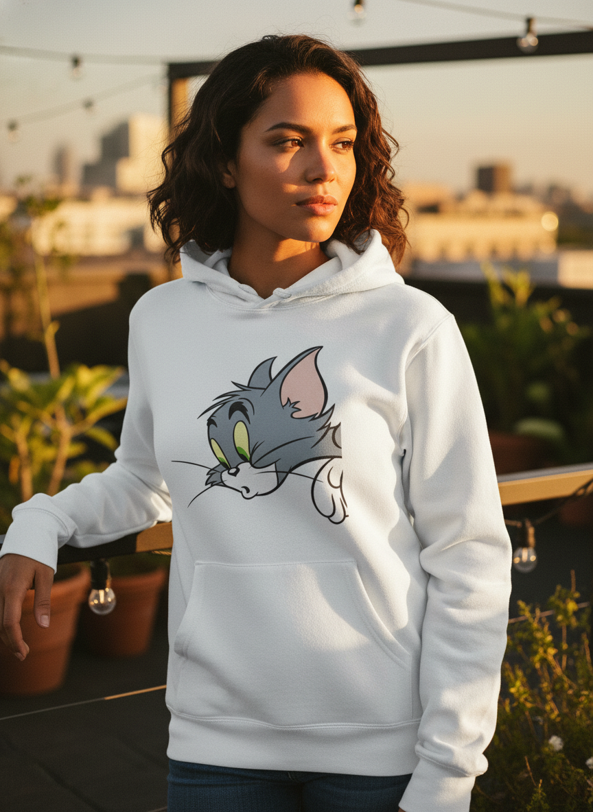Tom Unisex hoodie pattern with a regular fit