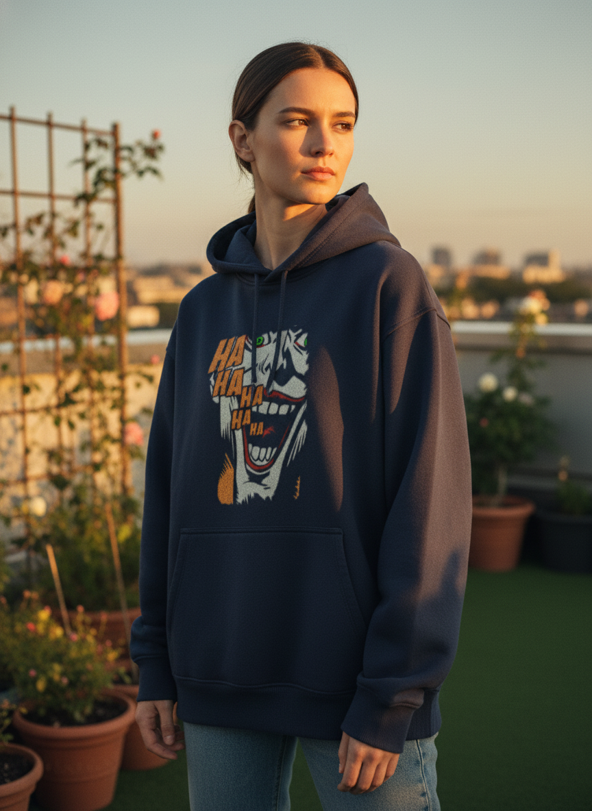 Haha Unisex Oversized Hoodie